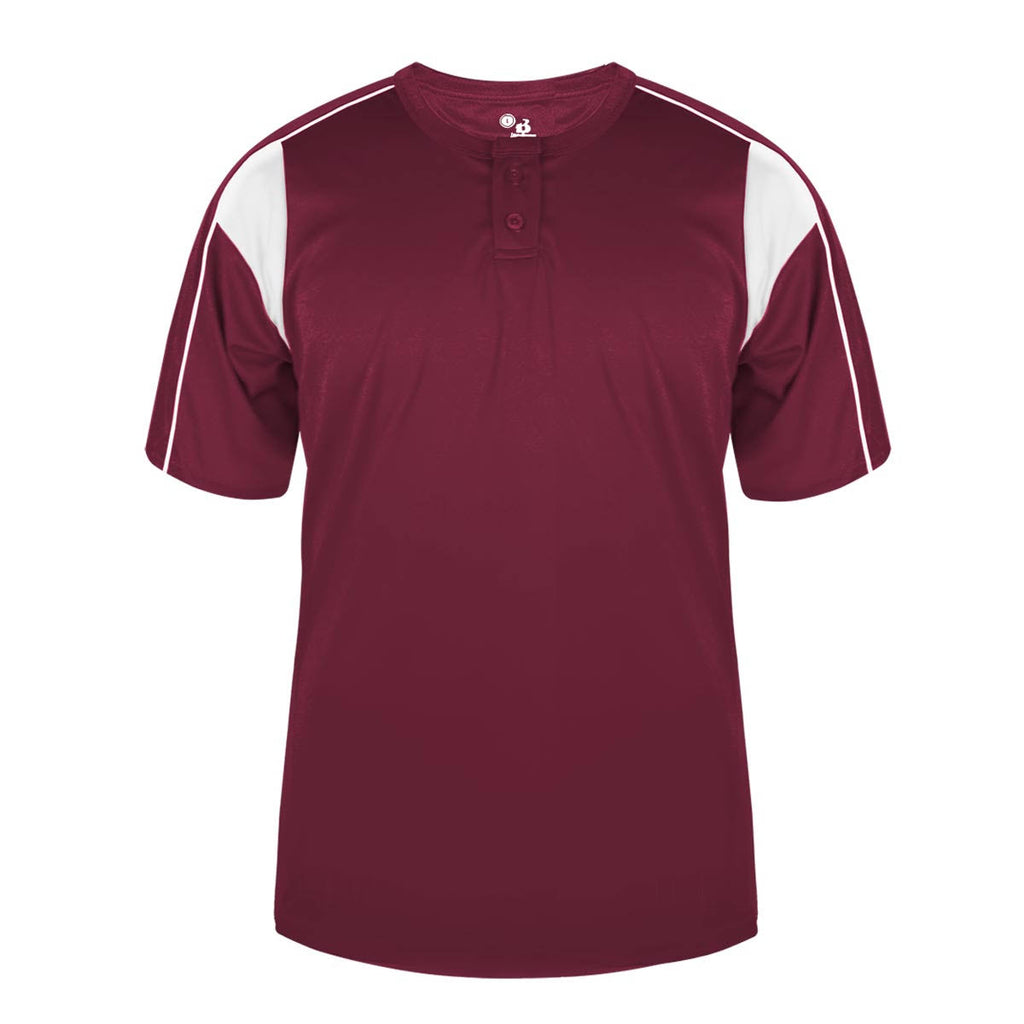 4XL Cardinal White Placket W248