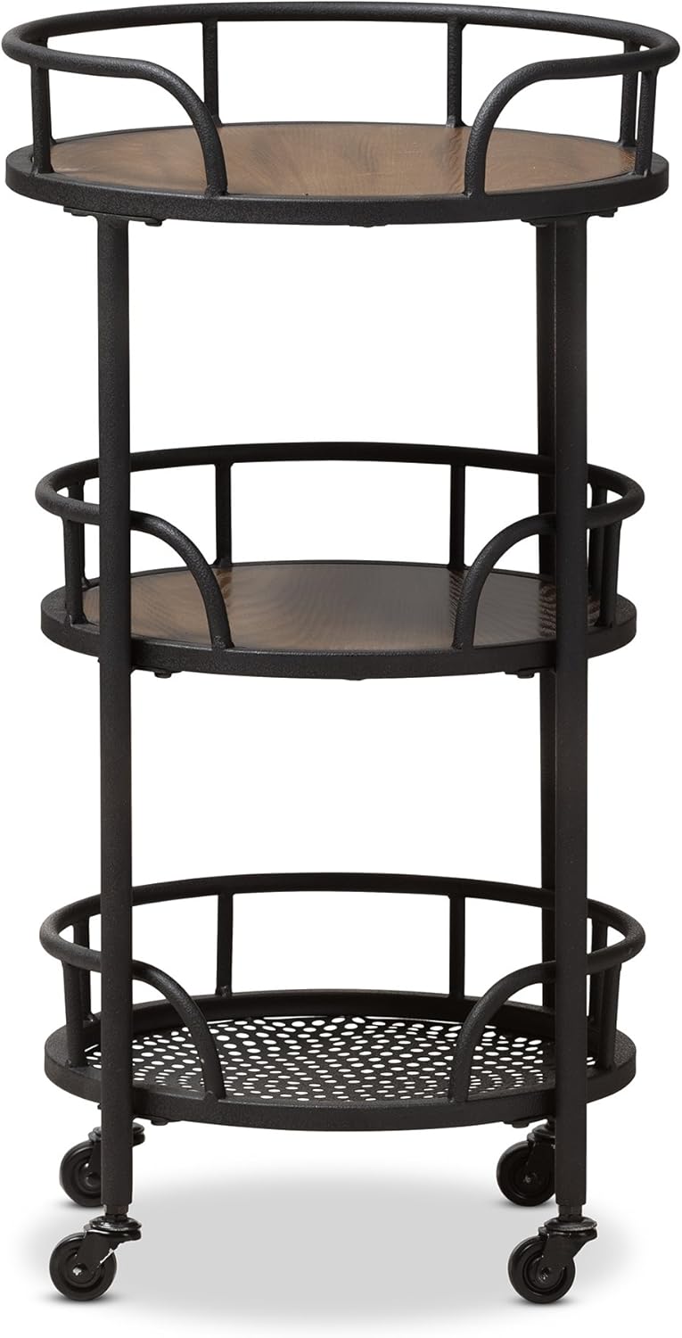 Black Walnut Brown Trolleys & Carts T76003