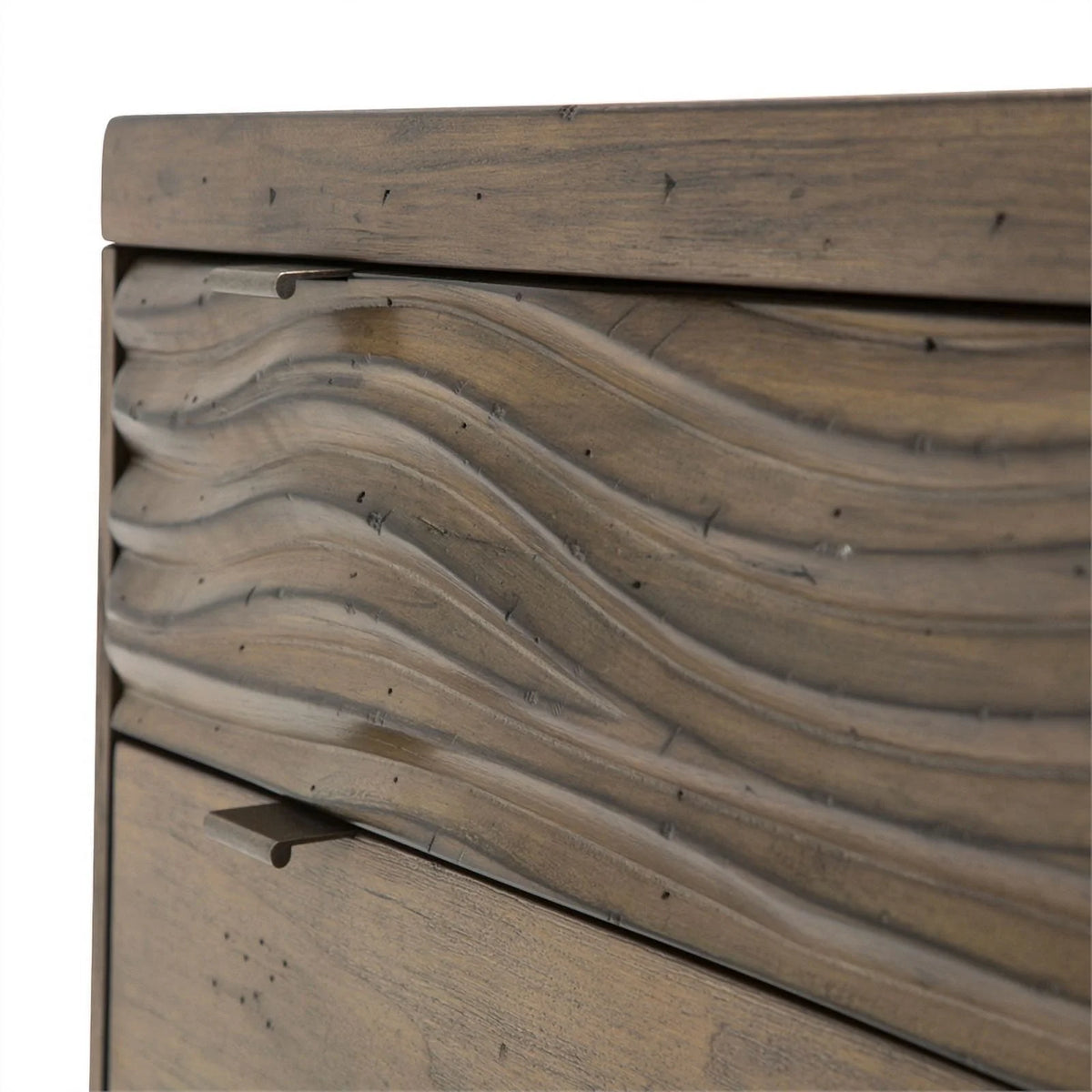 6 Drawer Contemporary Wood Chest in Brown Q2321
