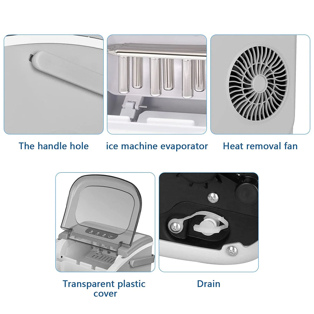 Countertop Ice Maker Portable Ice Machine, 26Lbs/24H Y7215