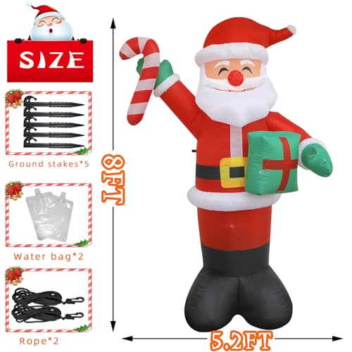 5 Ft Inflatable Snowman with LED Lights Y962977