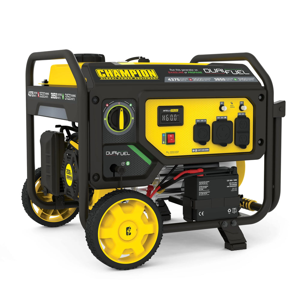 3500-Watt Dual Fuel Portable Generator with Electric Start U86737