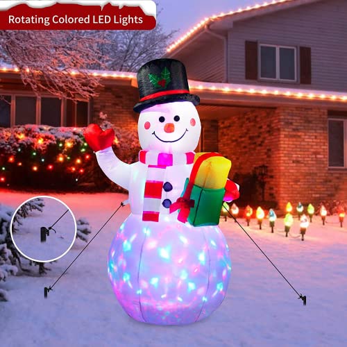 5 Ft Inflatable Snowman with LED Lights Y962977