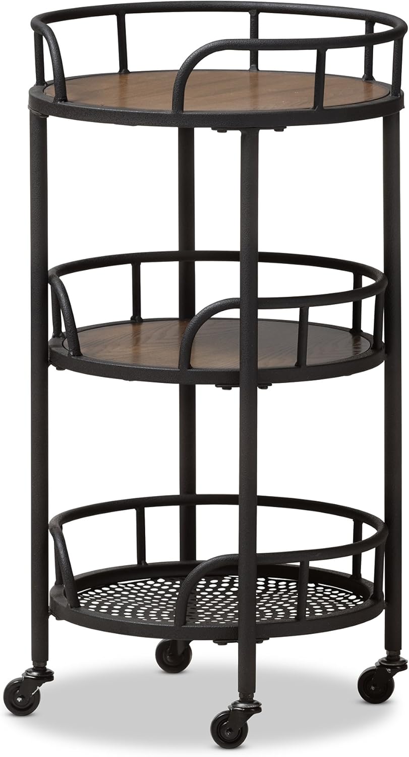 Black Walnut Brown Trolleys & Carts T76003
