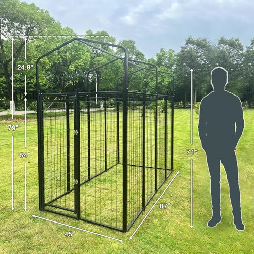 Large Heavy Duty Outdoor Dog Kennel with Roof and Waterproof Cover P700