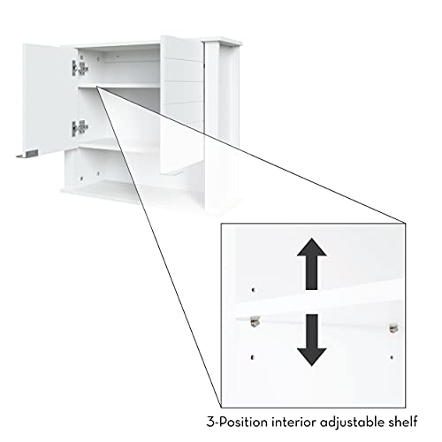 Gray Two-Door Wall Cabinet Y1295