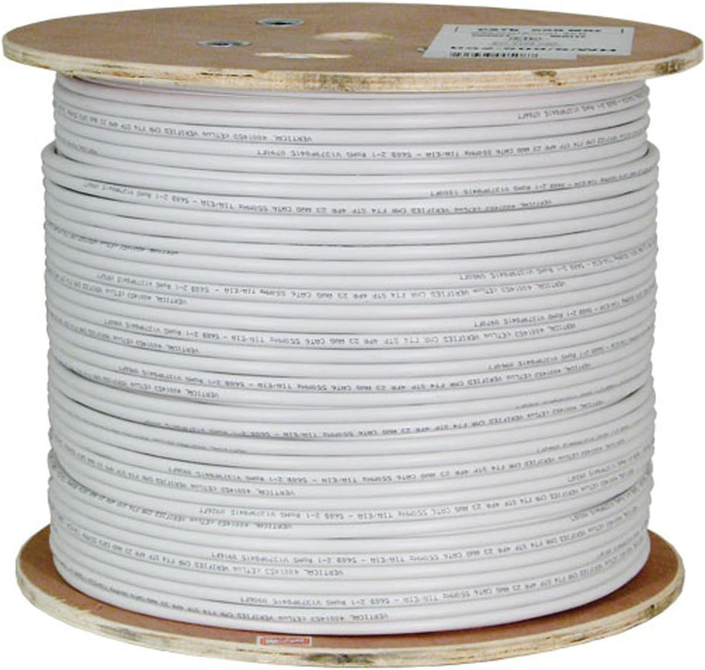 Cat6A Shielded 23AWG Bare Copper 1000ft Ethernet Cable V599