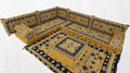 Yellow Arabic Floor Seating Sofa K567