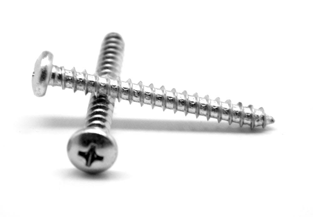 #3-28 x 1/4 Sheet Metal Screw Phillips Pan Head Type AB Low Carbon Steel Zinc Plated O50283