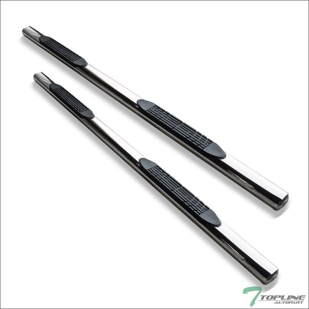 Oval Polished Stainless Steel Side Step Nerf Bars Rail Running Boards U469024