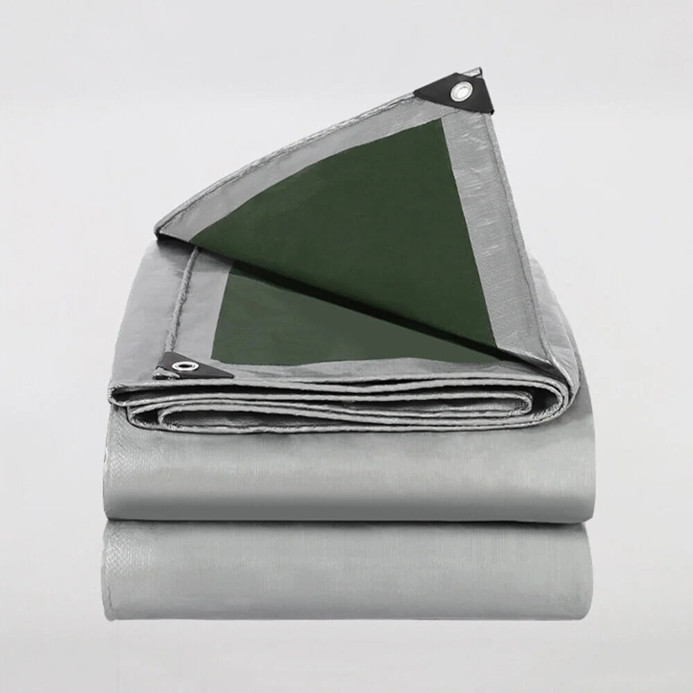 Gray Waterproof Heavy Duty Tarpaulin 13x19.6ft X3206