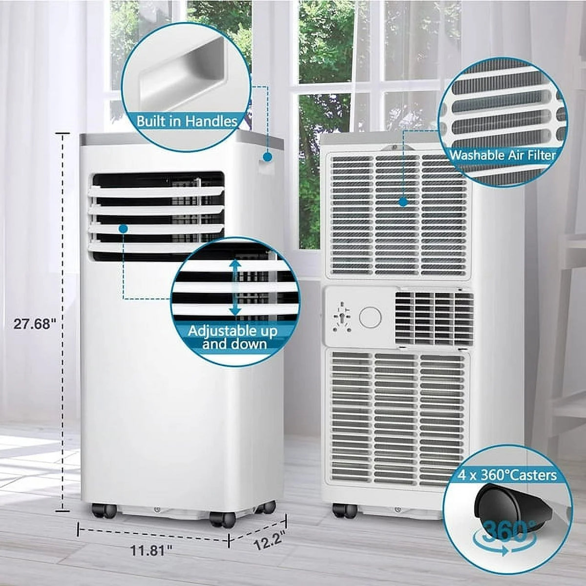 5,000 BTU Portable Air Conditioner White C3232