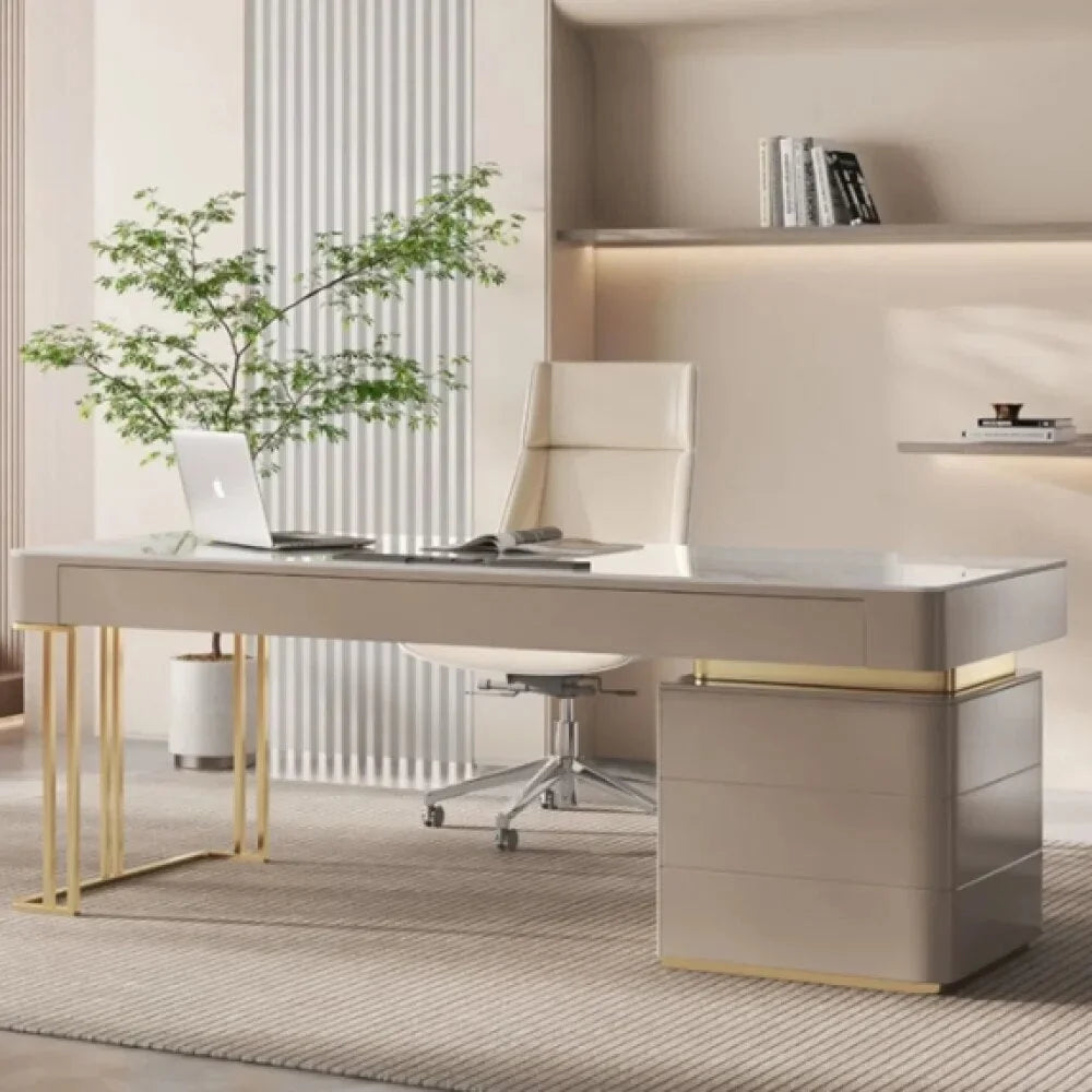 White Writing Desk with Drawer O4250