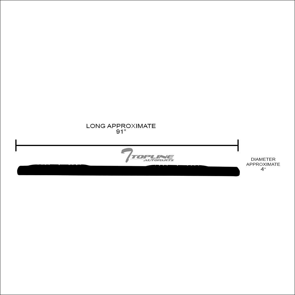 Oval Polished Stainless Steel Side Step Nerf Bars Rail Running Boards U469024