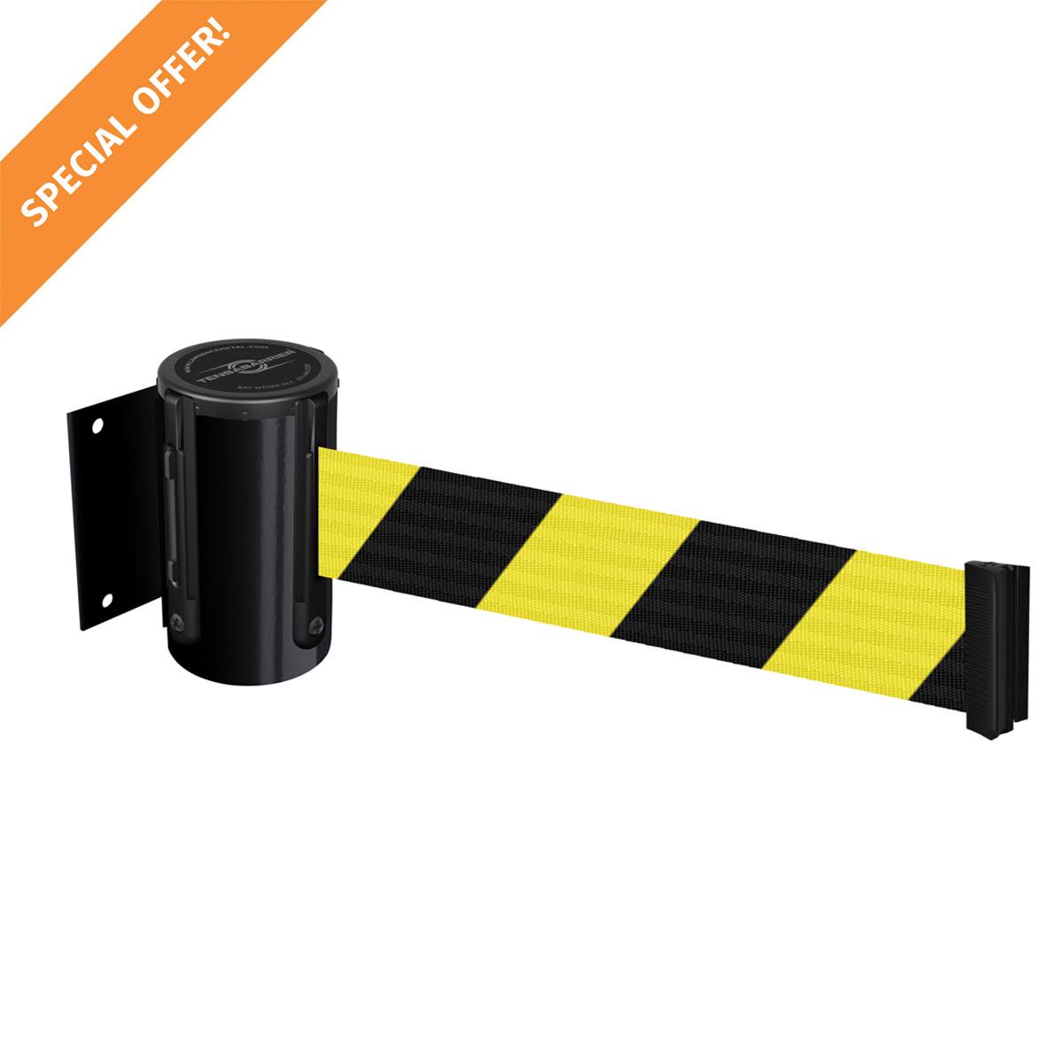 Retractable Belt Barrier, Red H145699