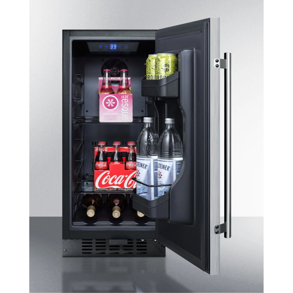 15" Wide ADA Compliant All-Refrigerator with Stainless Steel Door D4939