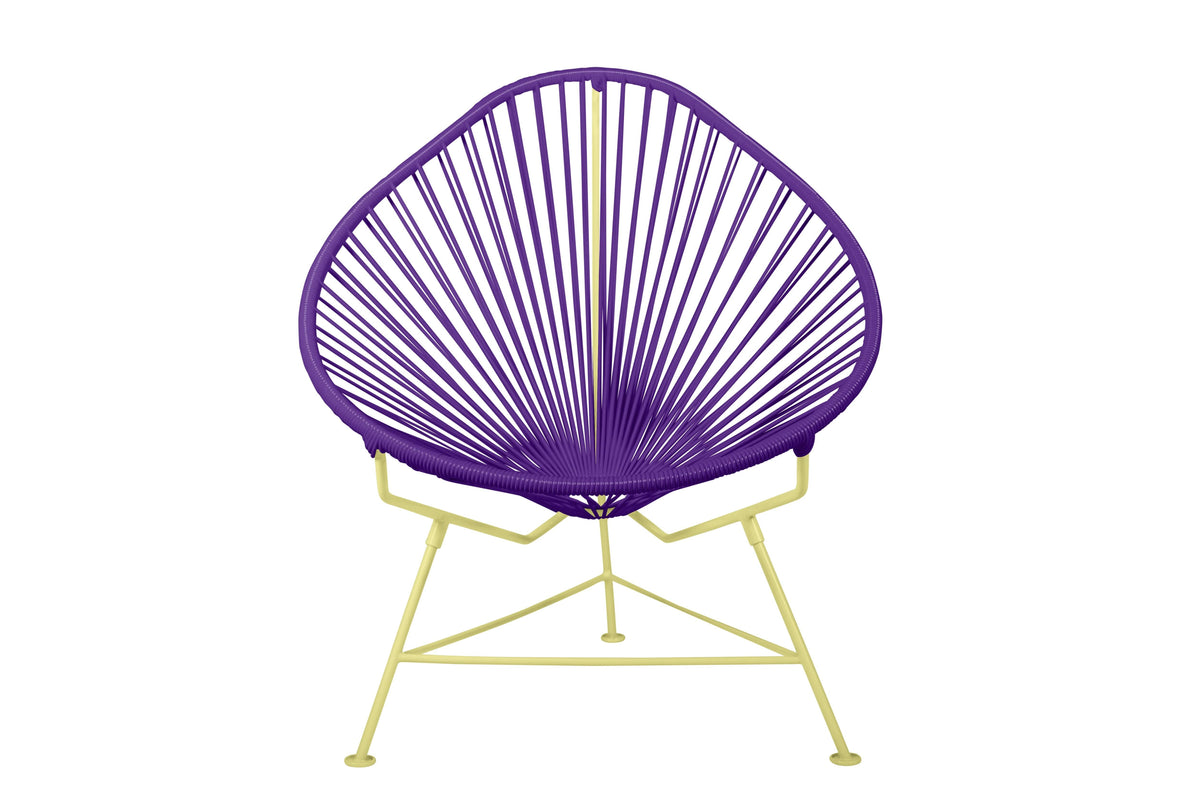 Acapulco Chair Yellow Frame Purple V993570