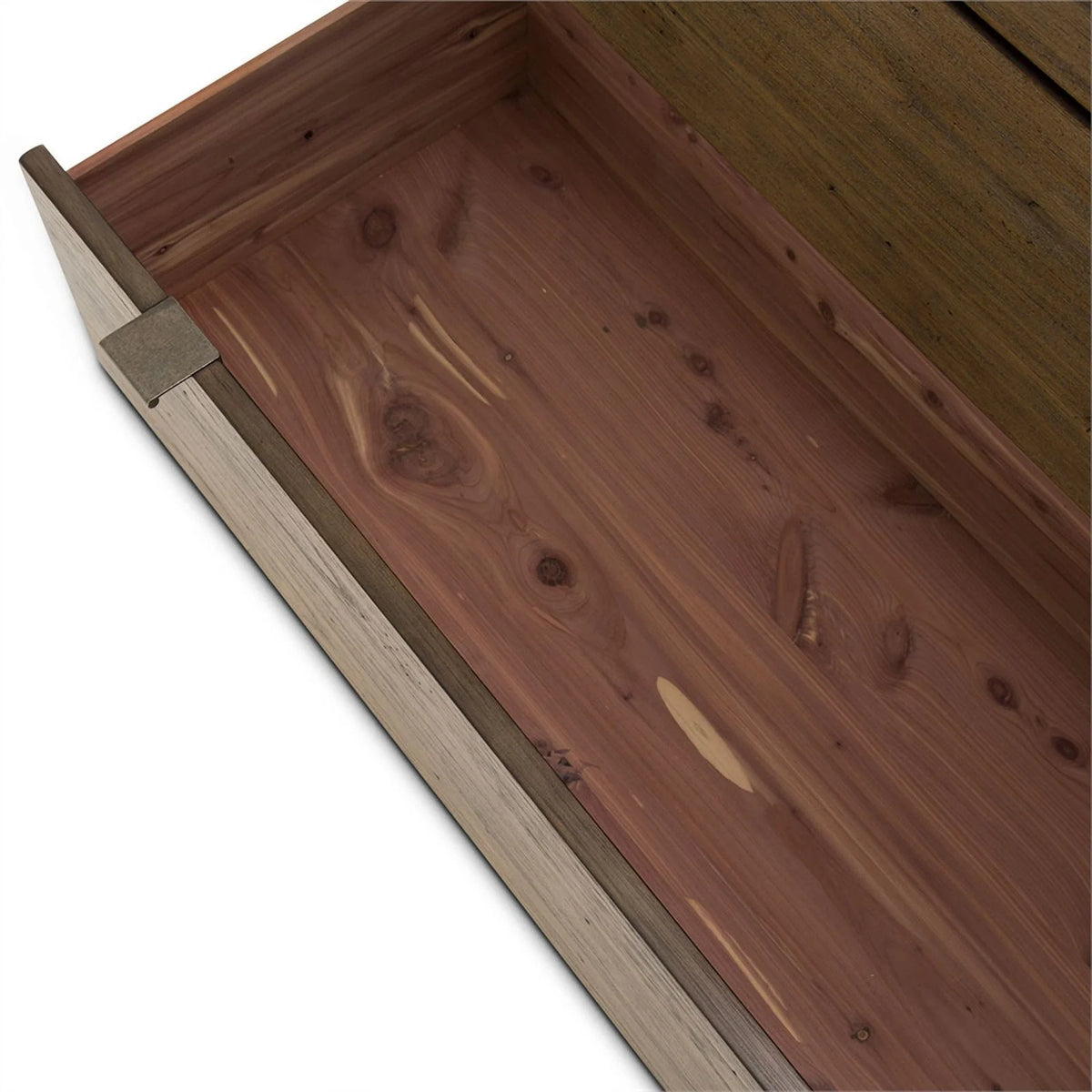 6 Drawer Contemporary Wood Chest in Brown Q2321