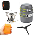 Camping Cookware Set with Cooking Pots Pans Tank Bracket F698886