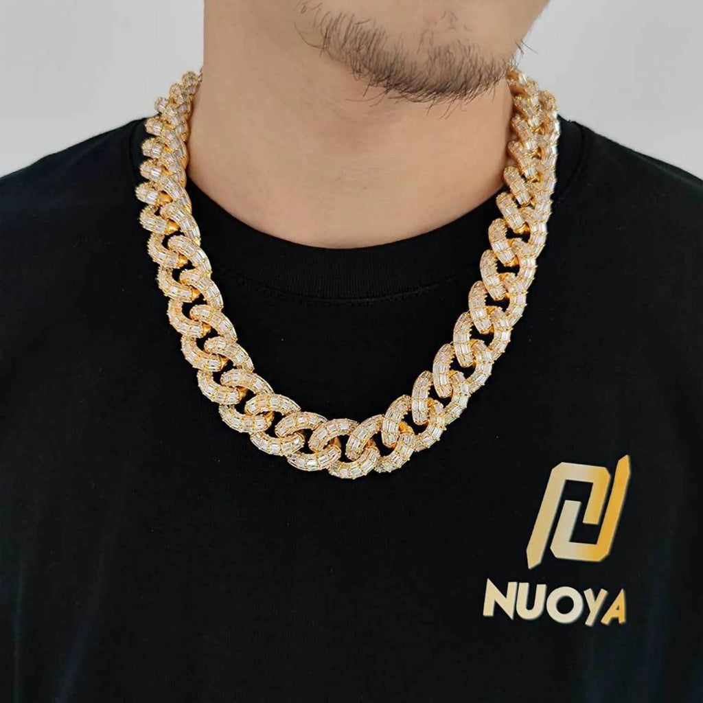 16-24 Inch 21mm Cuban Link Necklace F617