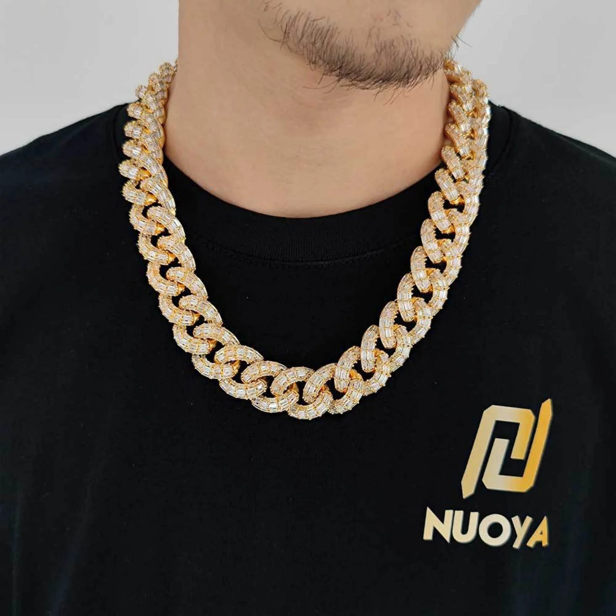 16-24 Inch 21mm Cuban Link Necklace F617