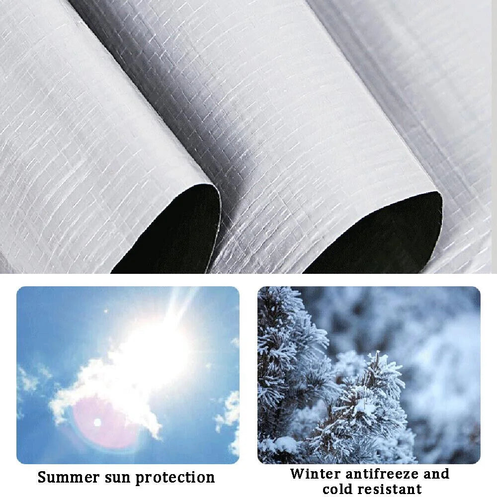 Gray Waterproof Heavy Duty Tarpaulin 13x19.6ft X3206