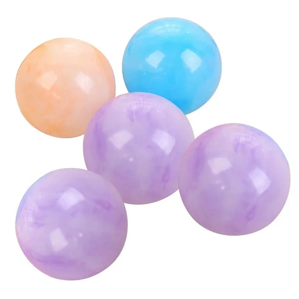 50PCS Marbleized Bouncy Balls, 8.7 Inch Inflatable Sensory Balls Z91639