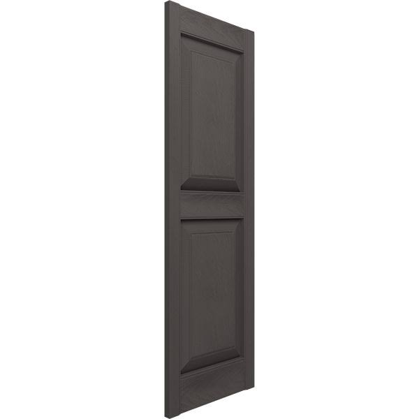 14 3/4x22W x 63x22H Vinyl Raised Panel Shutters Y725619