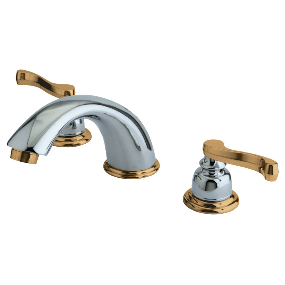 Chrome Widespread Bathroom Faucet with Pop-Up A19386