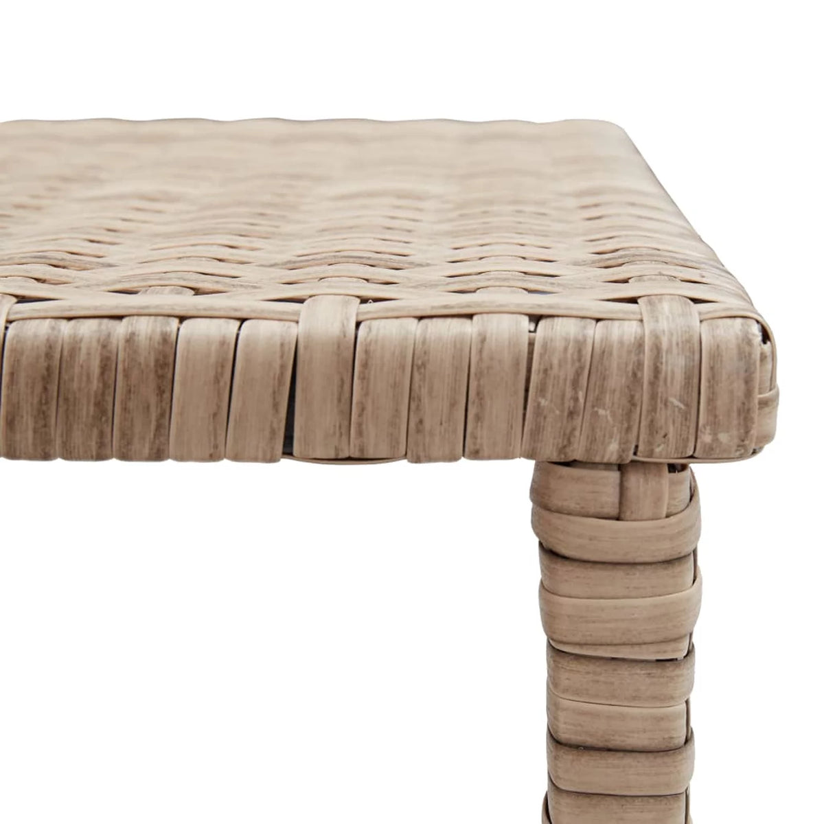 Beige Poly Rattan Coffee Table M4545