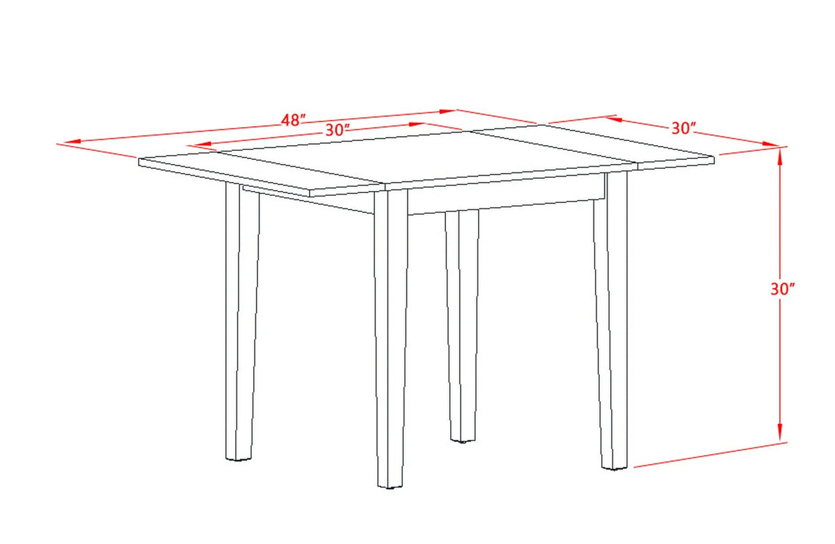 Rectangular Wood Dining Table in Mahogany X8973