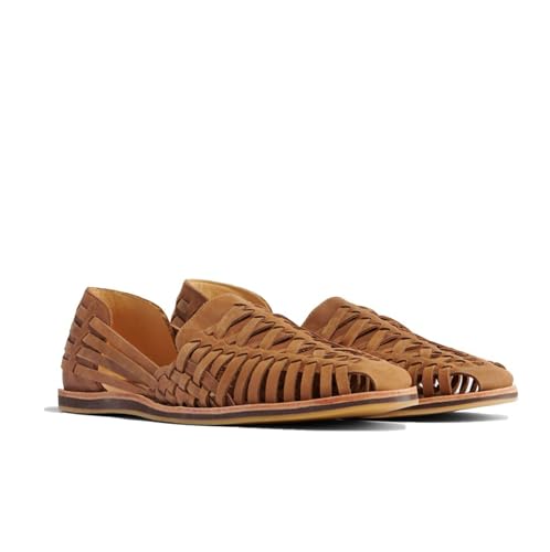 Men's Huarache Sandals Slip-On Handwoven Waterproof Leather A28495