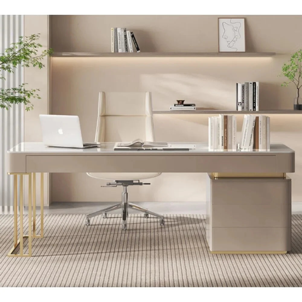 White Writing Desk with Drawer O4250