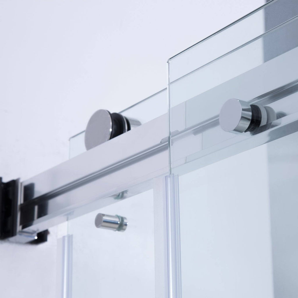 Chrome Double Sliding Frameless Shower Door E175891