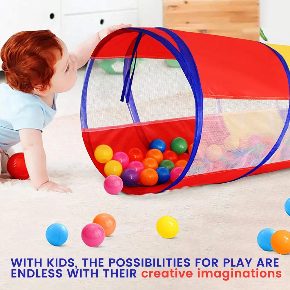 Kids Play Tent Crawl Tunnel and Ball Pit Set E9672