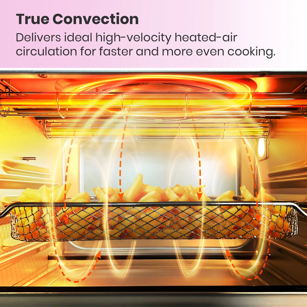 Pink Infrared Heating Air Fryer Toaster Oven T253