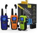 3 Pack Long Range 2 Way Radios with Earpiece and Mic Set USB Charger Battery Weather Alert Y2136